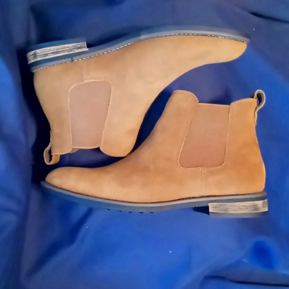 Bruno Marc Chelsey suede leather ankle boot